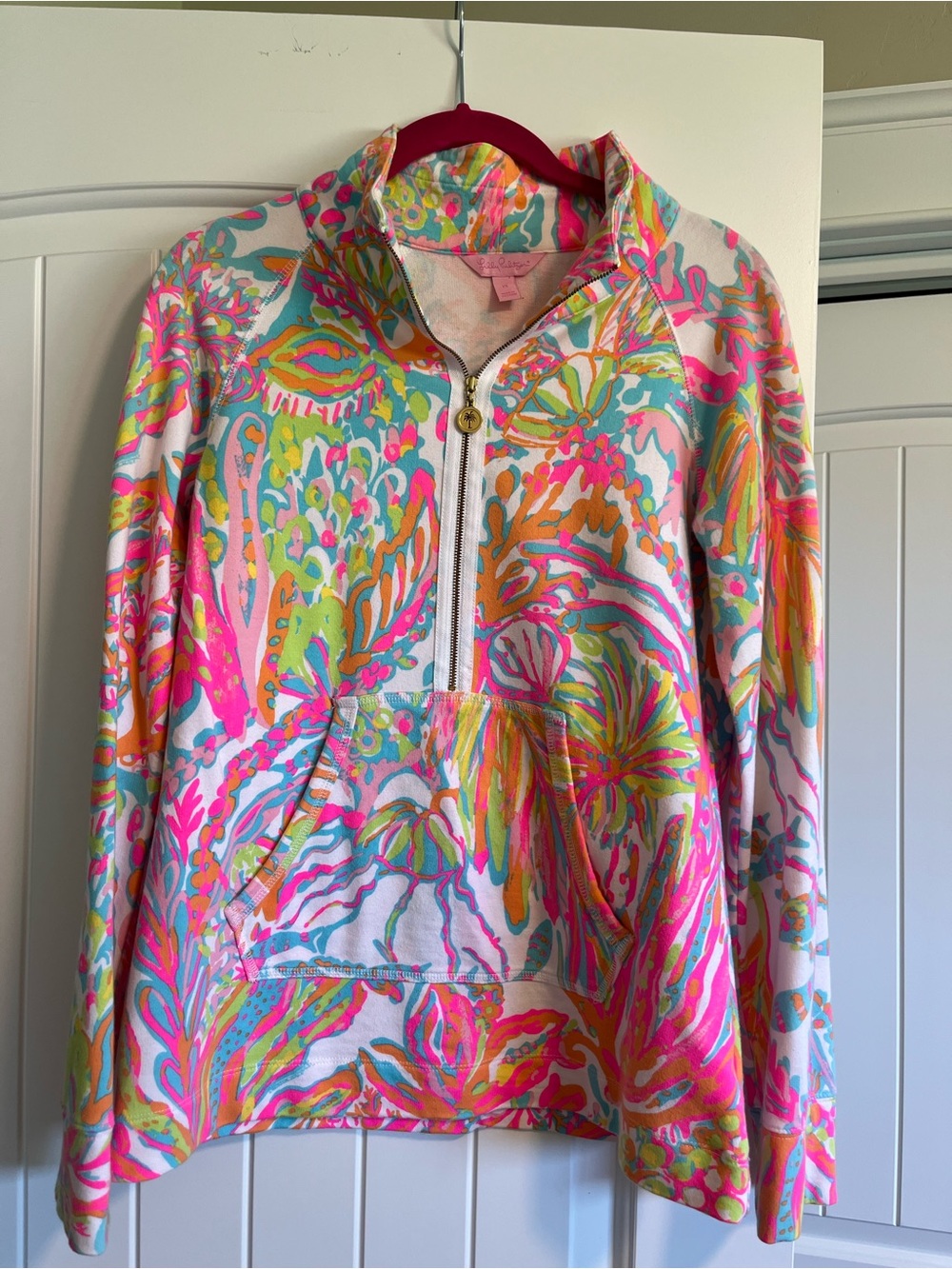 Lilly Pulitzer 3/4 Zip Popover